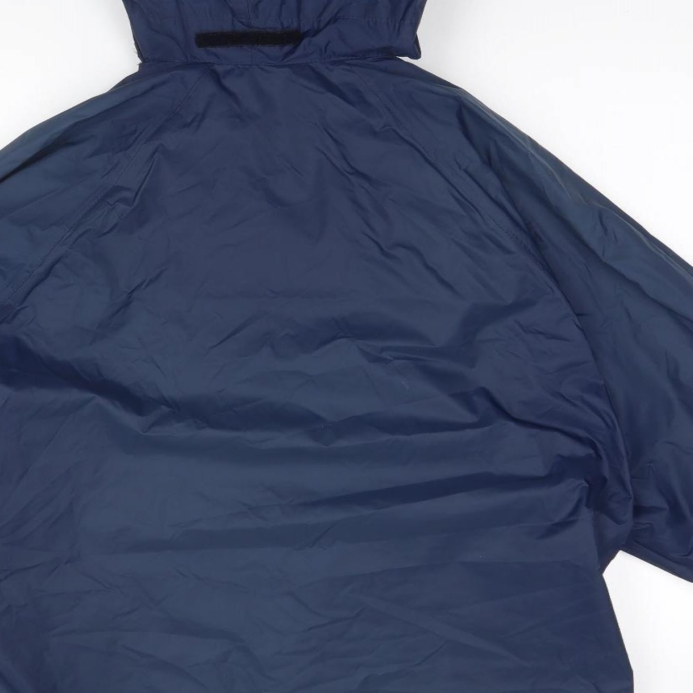 Mens UK Size S Marks and Spencer Blue Rain Coat