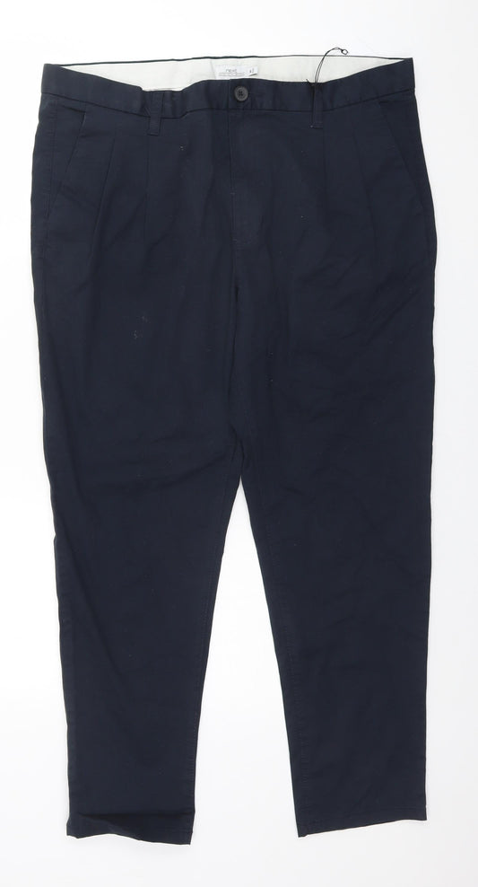 Womens UK Size 36 NEXT Regular Fit  Blue Trousers