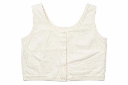 Front view of Marks & Spencer women’s ivory round neck cotton cardigan jumper, size UK 16