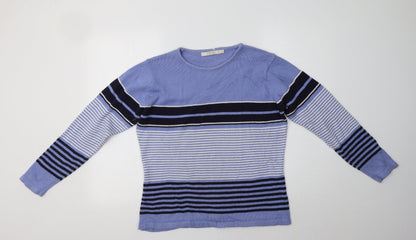 Womens UK Size M EWM Blue Pullover Jumper