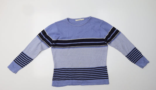 Womens UK Size M EWM Blue Pullover Jumper