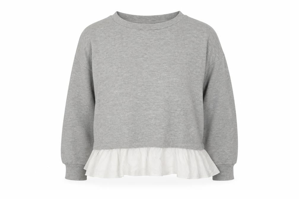 Womens UK Size 10 Topshop Grey Pullover Jumper