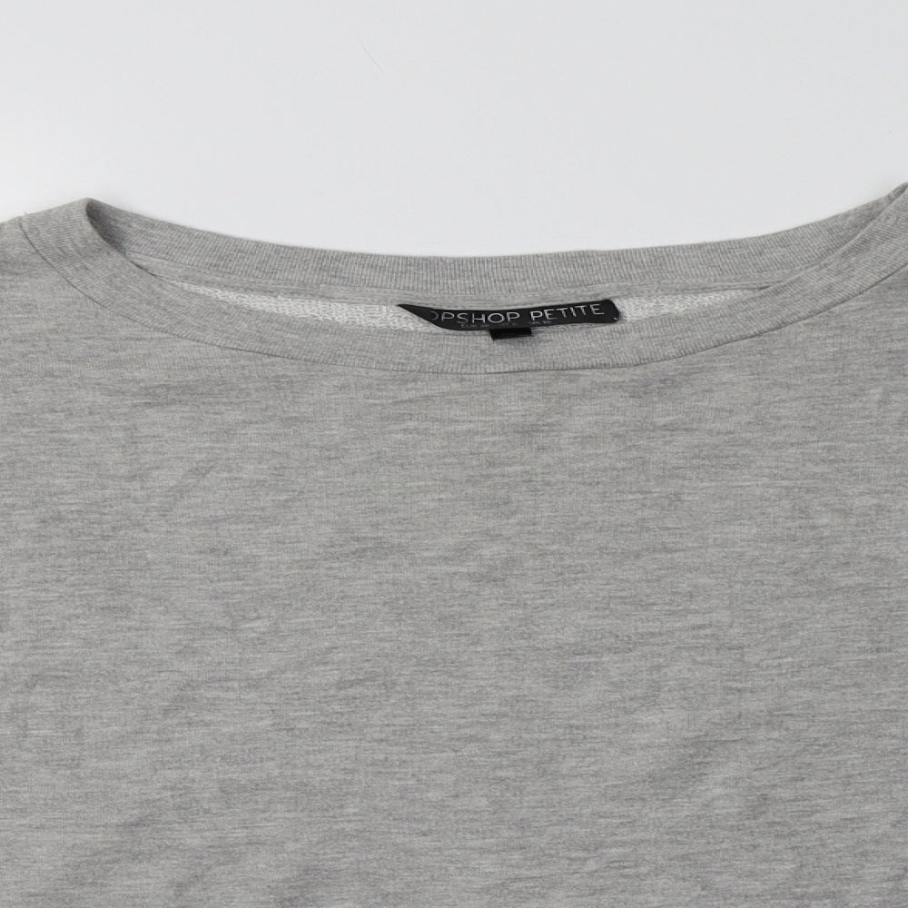 Womens UK Size 10 Topshop Grey Pullover Jumper
