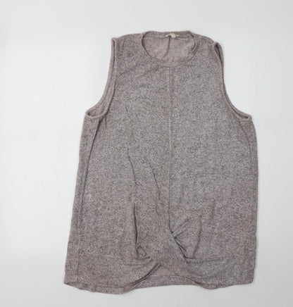 Womens UK Size 14 River Island Pink Vest Jumper