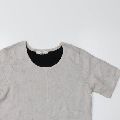 Duffy Womens Grey Crew Neck  Cotton Pullover Jumper Size XS