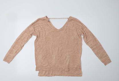 Womens UK Size M M&S Pink Pullover Jumper