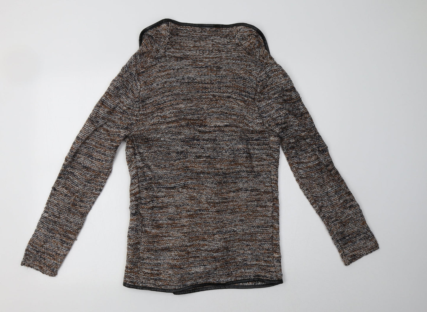 Womens UK Size 8 Peacocs Brown Cardigan Jumper