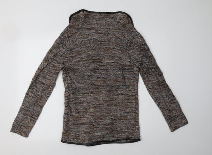 Womens UK Size 8 Peacocs Brown Cardigan Jumper