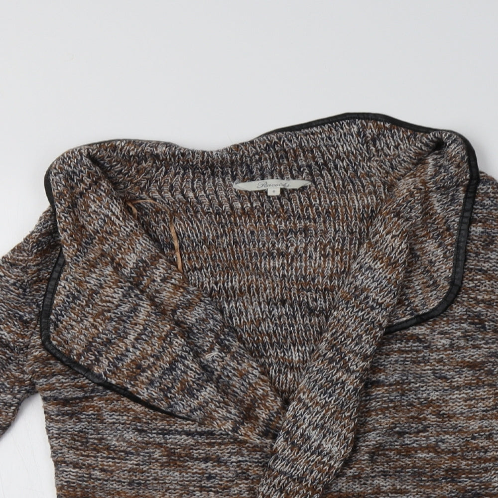 Womens UK Size 8 Peacocs Brown Cardigan Jumper
