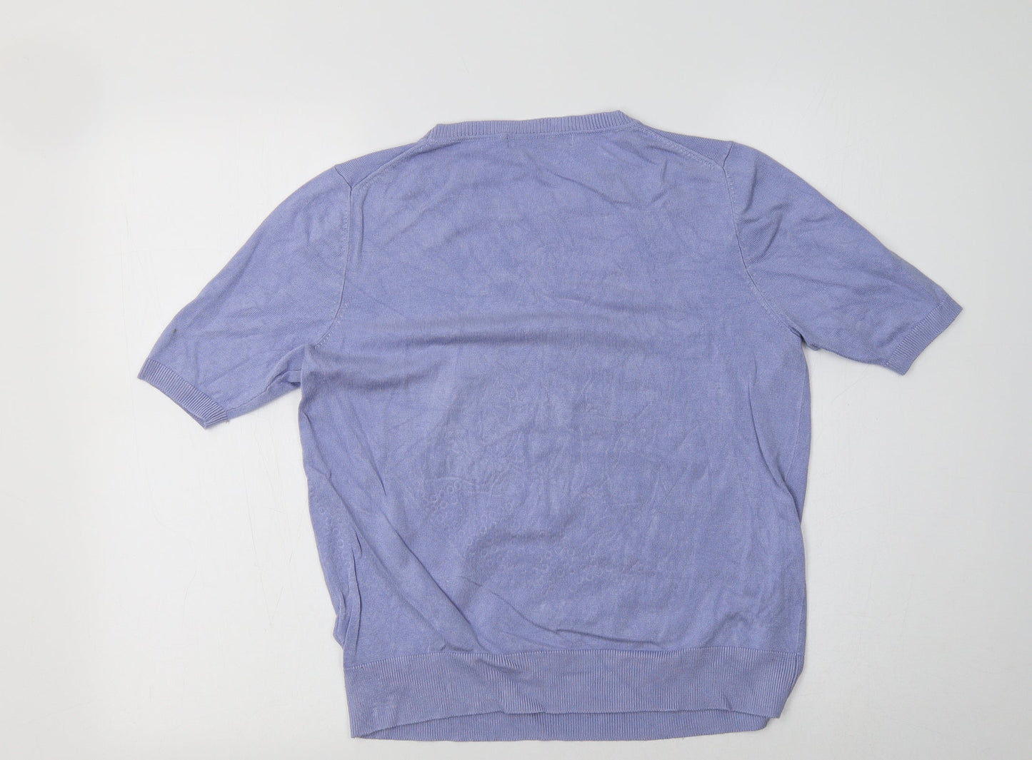 Womens UK Size 12 M&S Blue Pullover Jumper