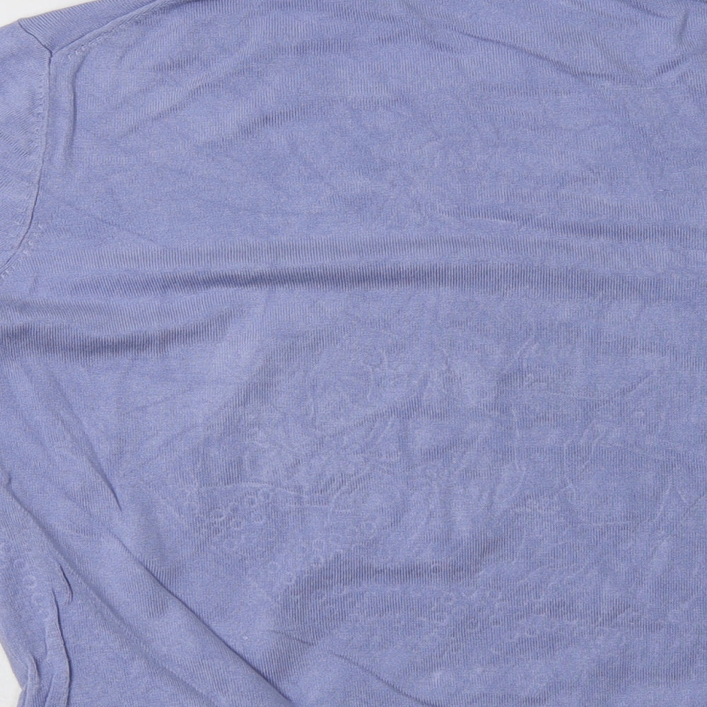 Womens UK Size 12 M&S Blue Pullover Jumper
