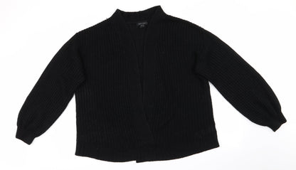 New Look Womens Black V-Neck  Acrylic Cardigan Jumper Size L