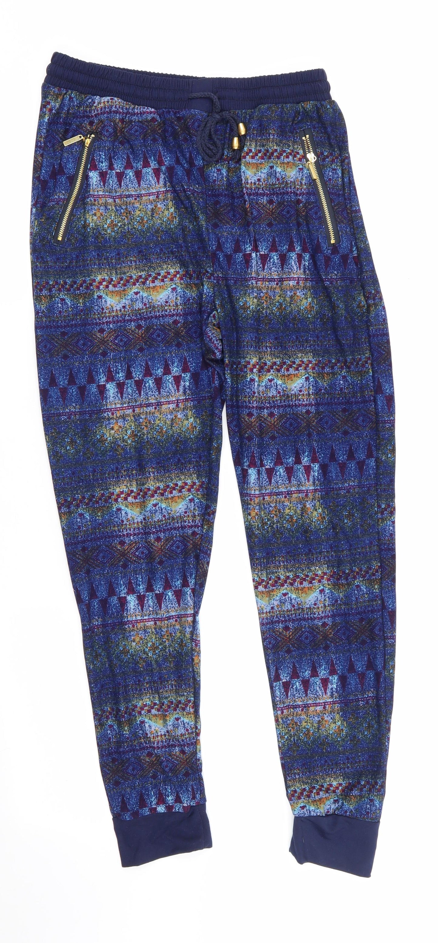 Womens UK Size S Preworn Regular Fit Jegging Blue Trousers