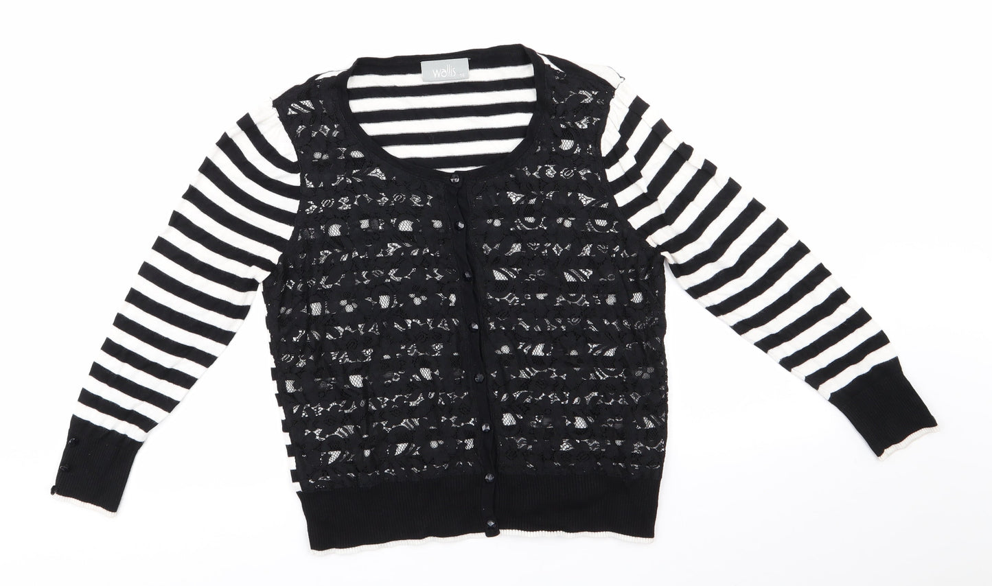 Womens UK Size 14 Wallis Black Pullover Jumper