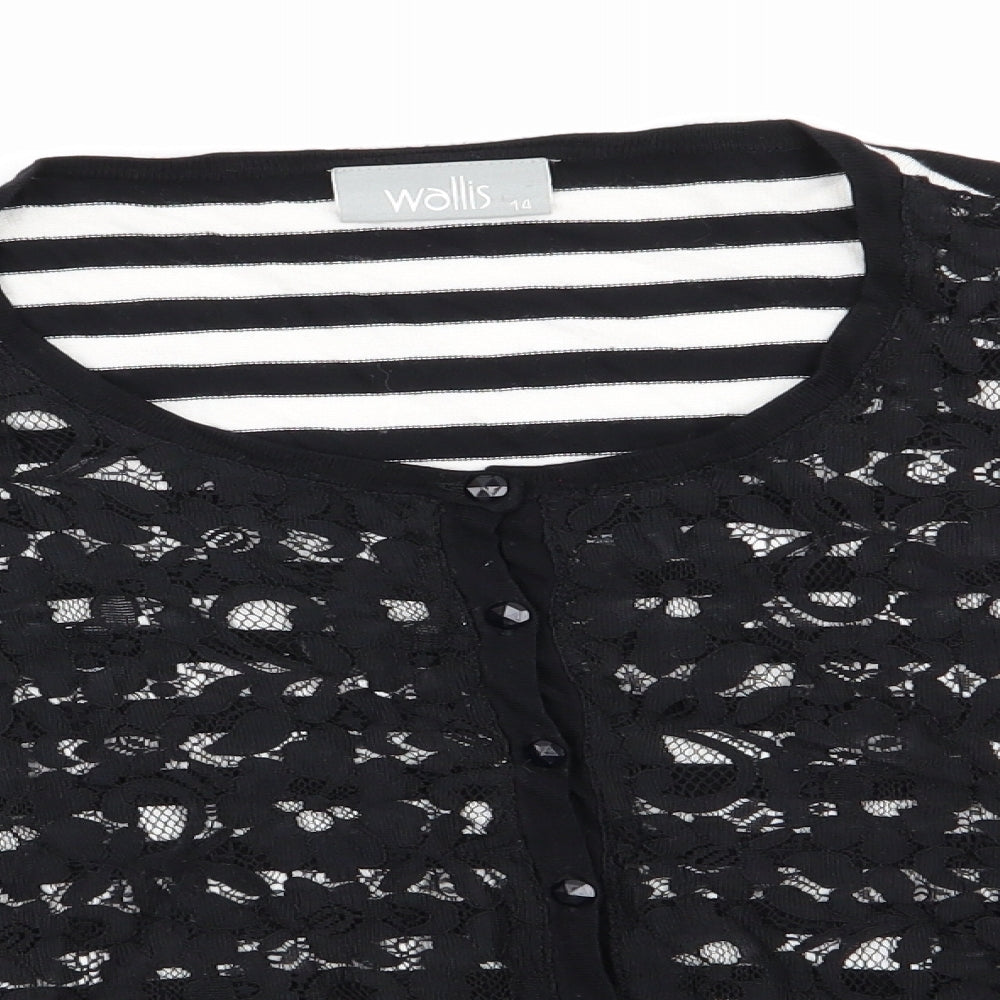 Womens UK Size 14 Wallis Black Pullover Jumper
