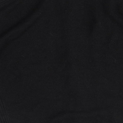 Kensington Mens Black High Neck  Acrylic Full Zip Jumper Size L