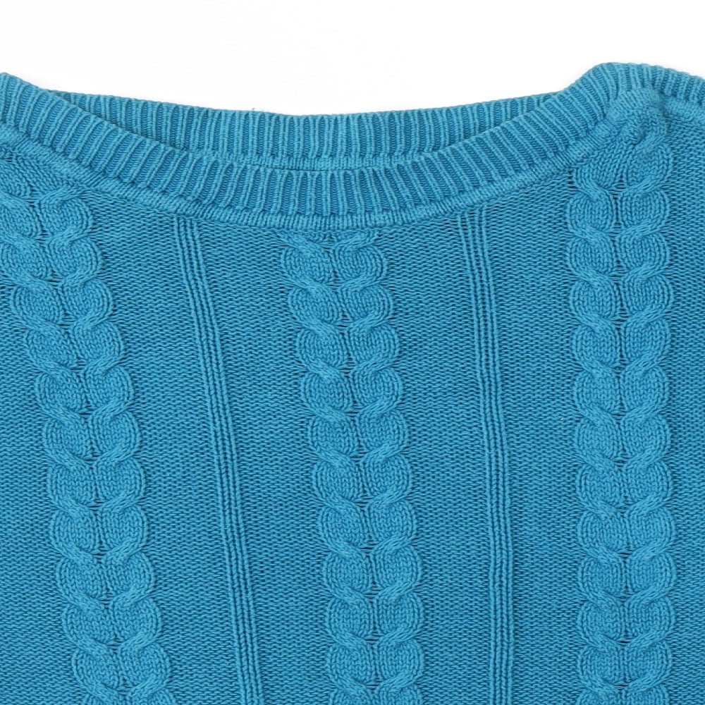 Womens UK Size S BHS Blue Pullover Jumper