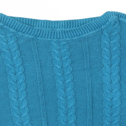 Womens UK Size S BHS Blue Pullover Jumper