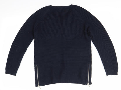 Womens UK Size 6 Debenhams Blue Pullover Jumper