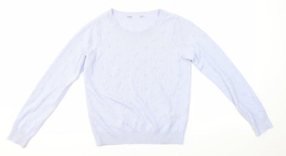 Womens UK Size 6 Dorothy Perkins Purple Pullover Jumper