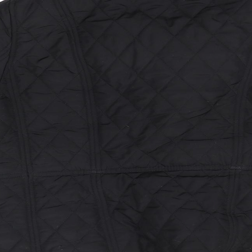 Womens UK Size L Weatherproof Black Overcoat