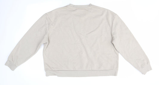 Primark Womens Beige Round Neck  Polyester Pullover Jumper Size 12