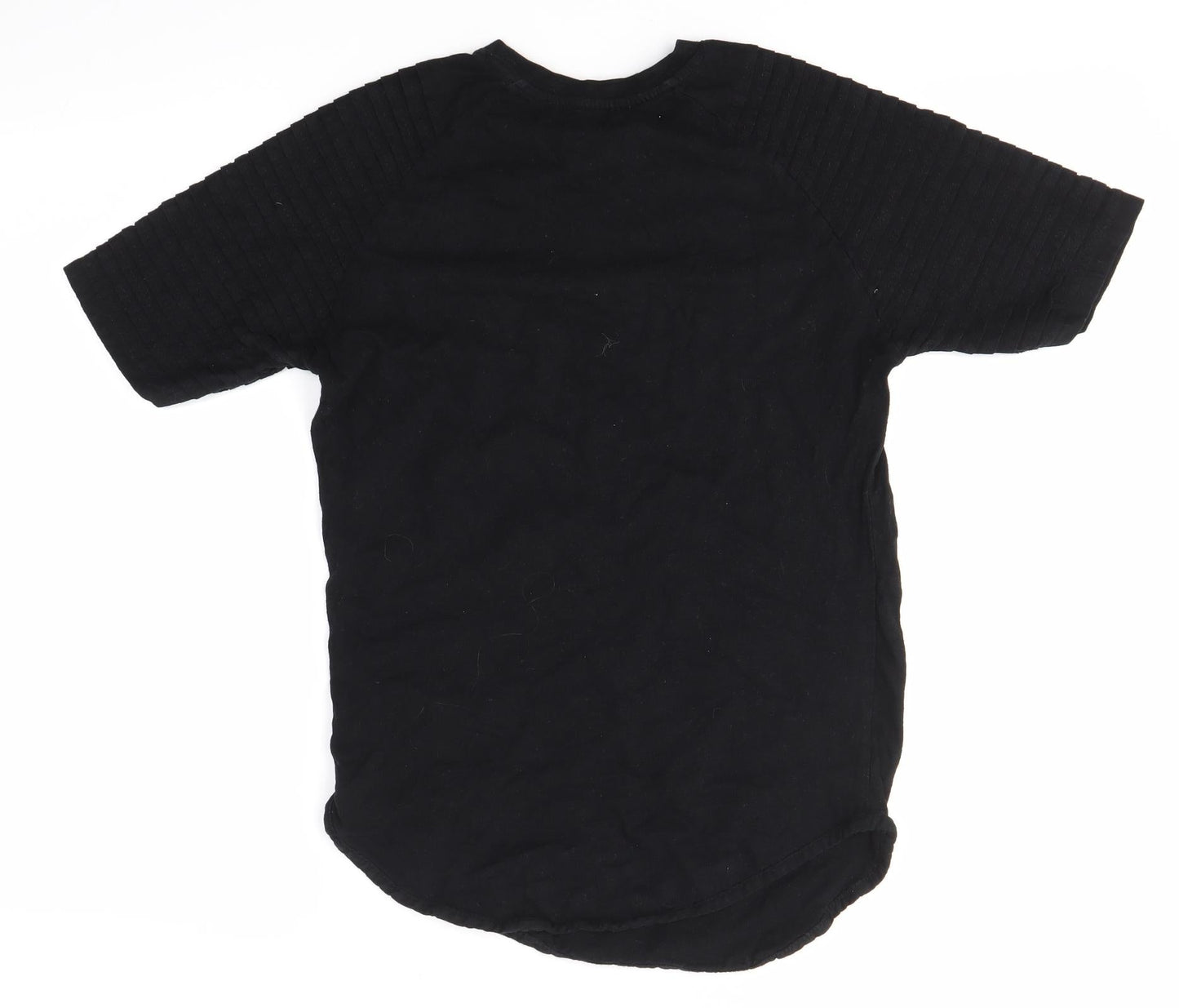 Primark Womens Black  100% Cotton Basic T-Shirt Size XS Round Neck