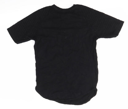 Primark Womens Black  100% Cotton Basic T-Shirt Size XS Round Neck