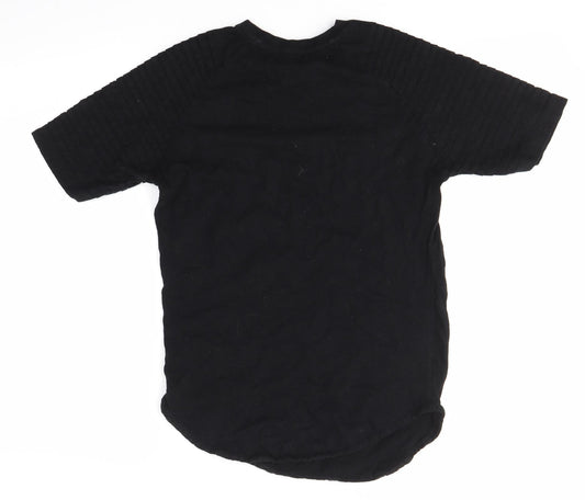 Primark Womens Black  100% Cotton Basic T-Shirt Size XS Round Neck