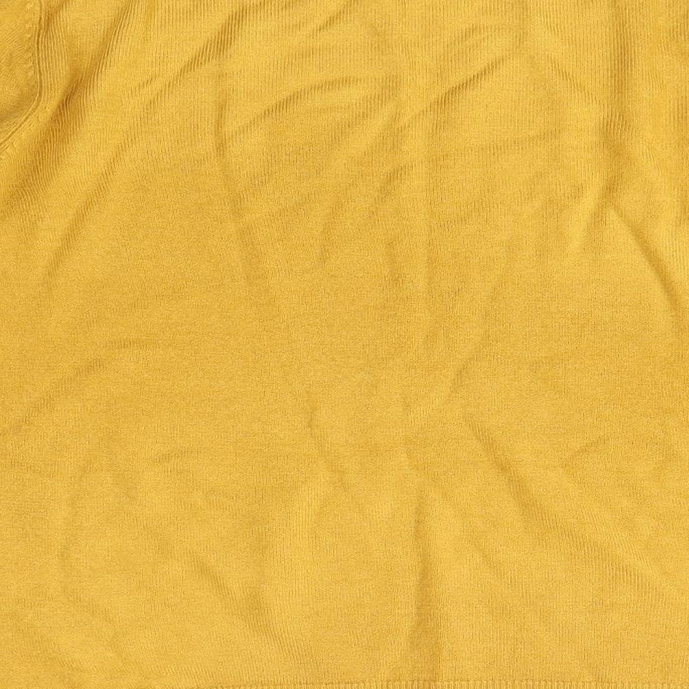 Womens UK Size M Preworn Yellow Pullover Jumper
