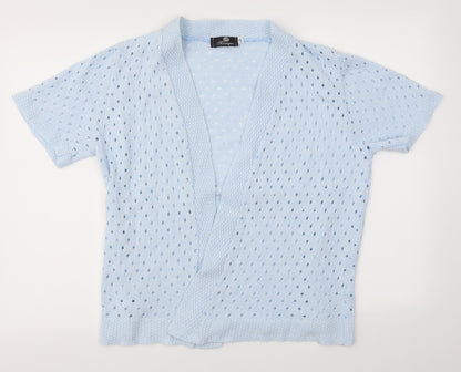 Womens UK Size L Monique Blue Cardigan Jumper