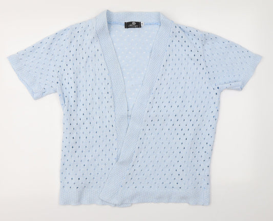 Womens UK Size L Monique Blue Cardigan Jumper