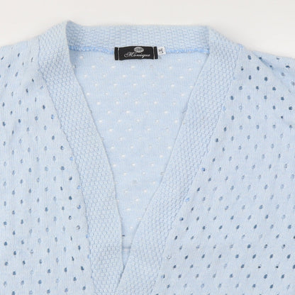 Womens UK Size L Monique Blue Cardigan Jumper