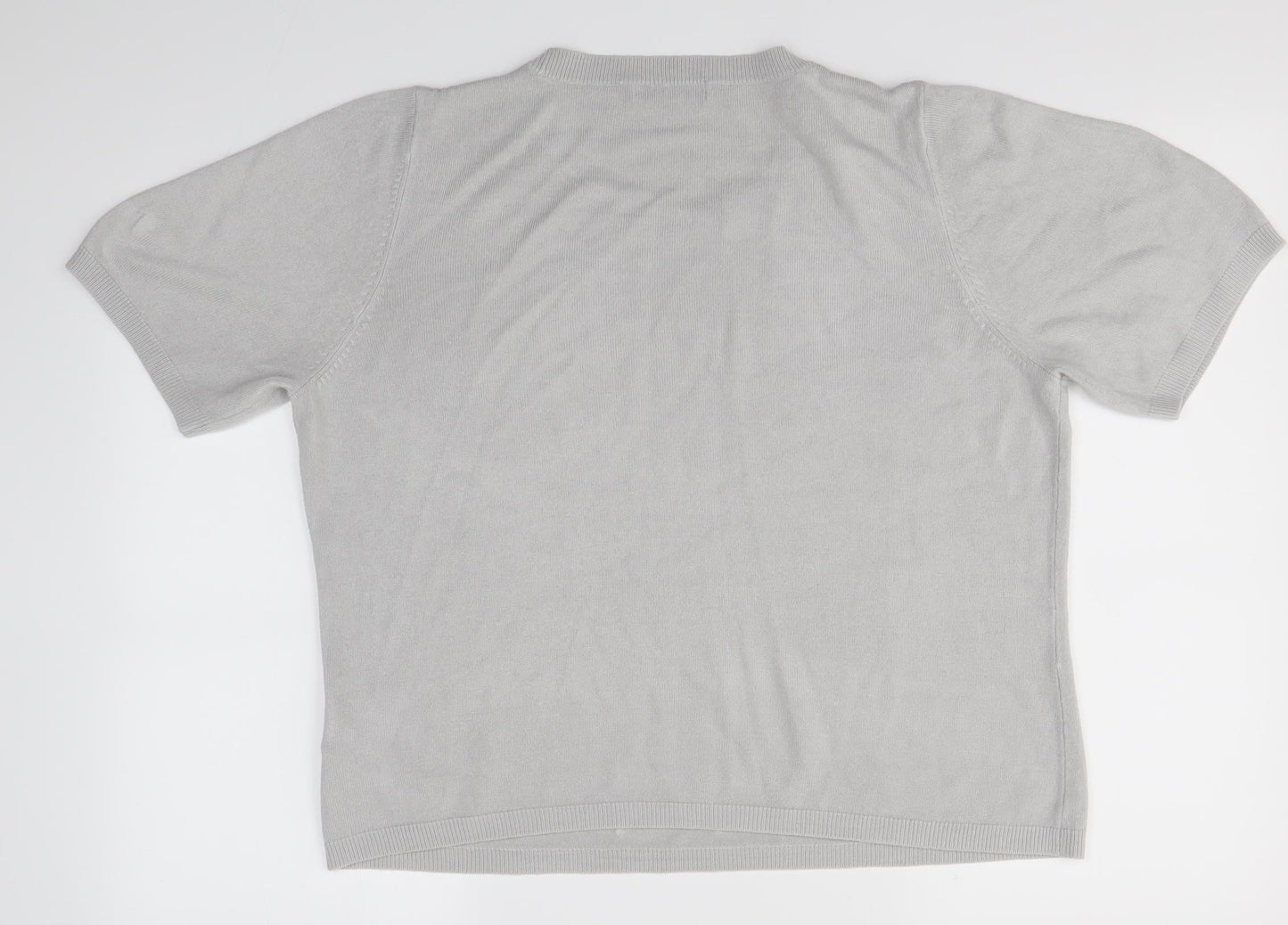 Womens UK Size 16 M&S Grey Pullover Jumper