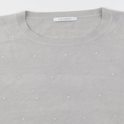 Womens UK Size 16 M&S Grey Pullover Jumper