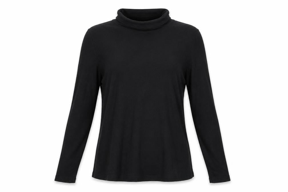 Womens UK Size 10 Avenue Black Basic Blouse