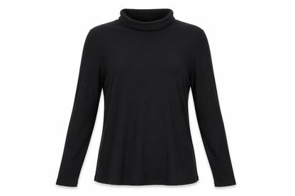 Womens UK Size 10 Avenue Black Basic Blouse