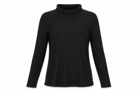 Womens UK Size 10 Avenue Black Basic Blouse