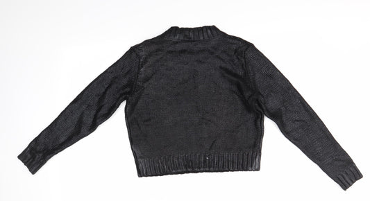 Womens UK Size 6 H&M Black Pullover Jumper