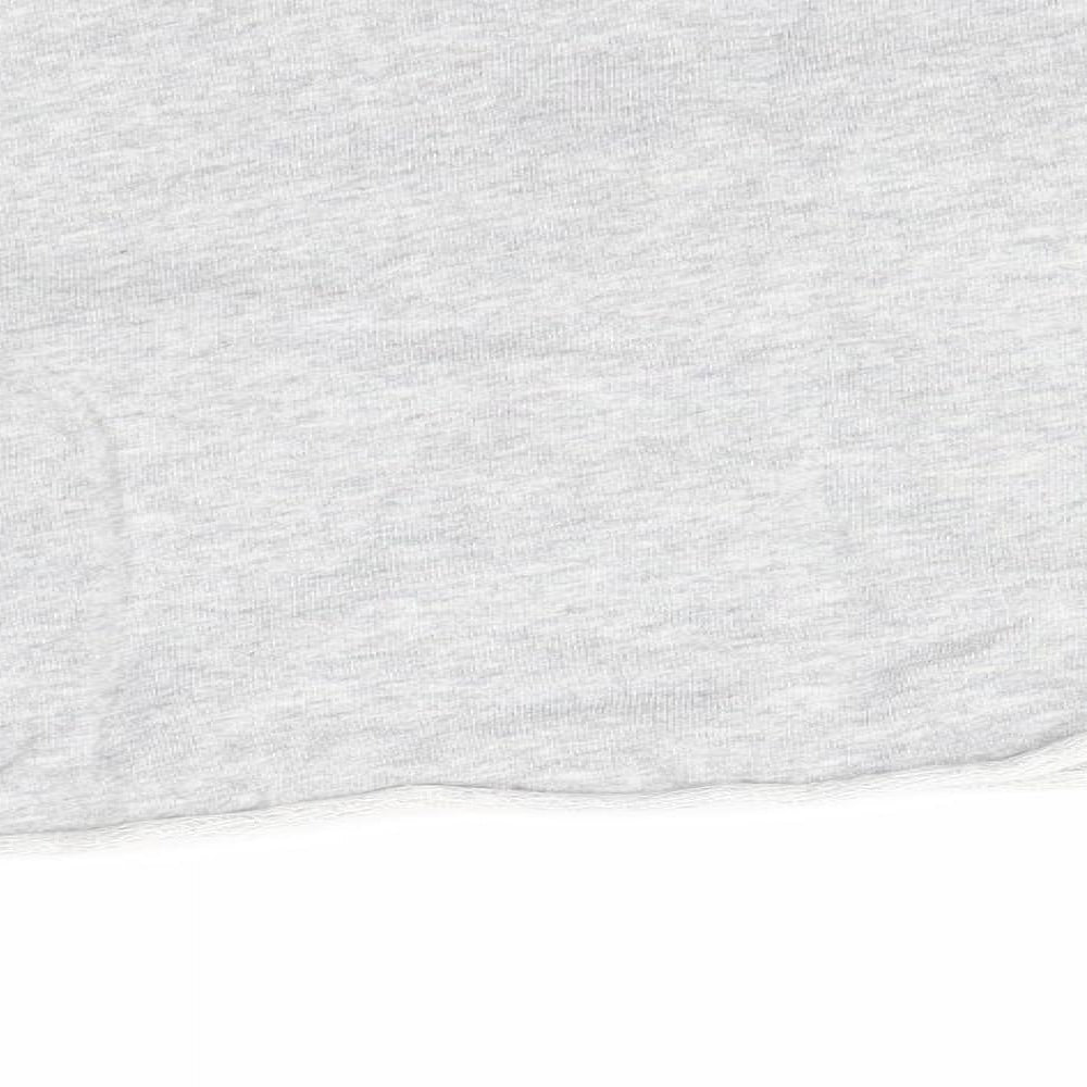 SheIn Womens Grey Round Neck  100% Cotton Pullover Jumper Size S