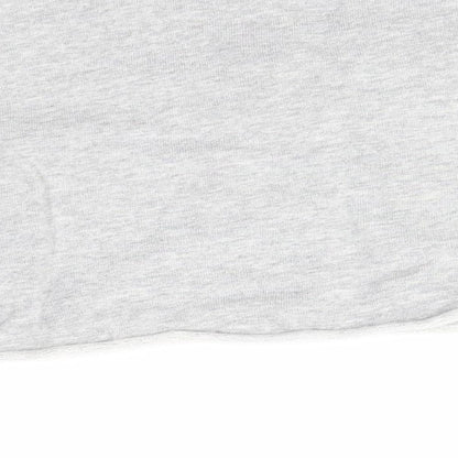 SheIn Womens Grey Round Neck  100% Cotton Pullover Jumper Size S