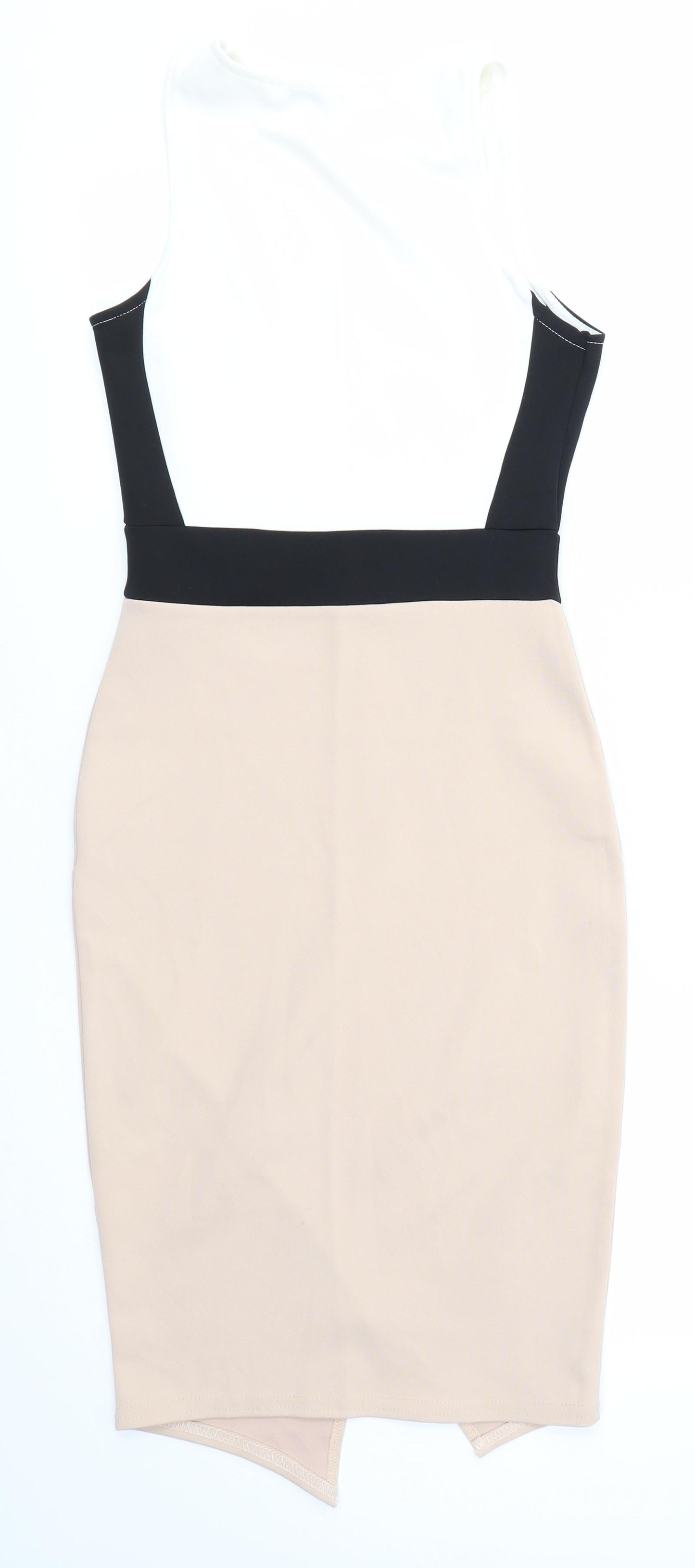 Boohoo Womens Multicoloured  Polyester Bodycon  Size 6 Round Neck