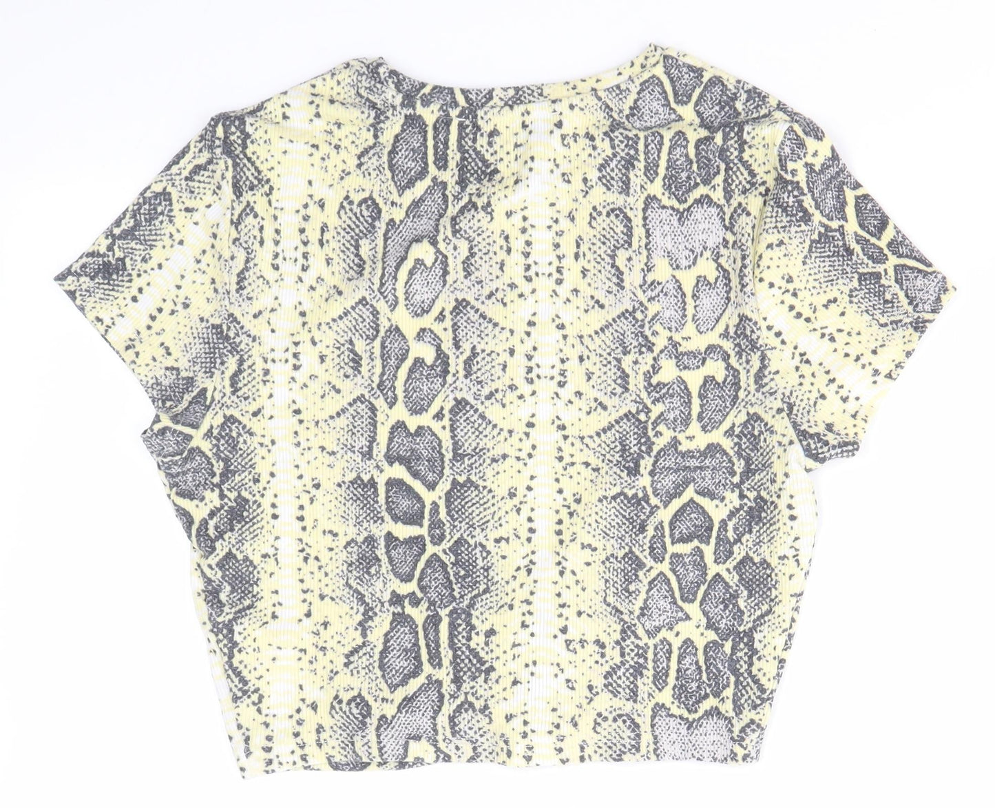 Primark Womens Multicoloured  Polyester Basic Blouse Size S Round Neck