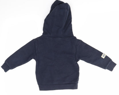 Disney Boys Multicoloured  Cotton Pullover Hoodie Size 3 Years