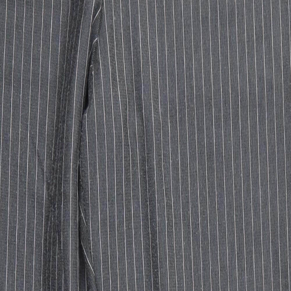 TU Womens Grey  Polyester Dress Pants Trousers Size 12 L28 in Regular