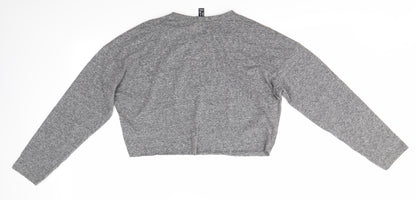 Womens UK Size 10 New Look Grey Basic Blouse