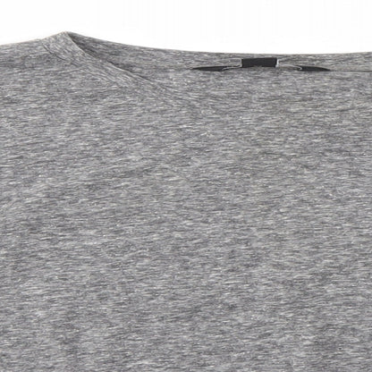 Womens UK Size 10 New Look Grey Basic Blouse