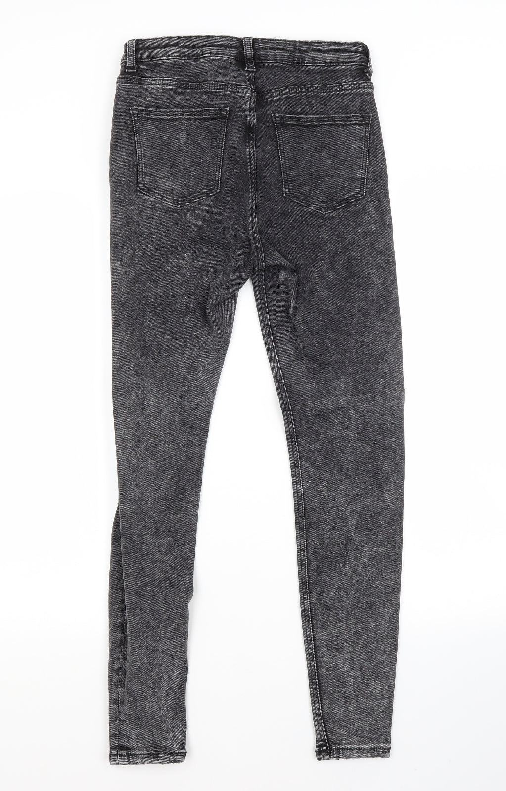 Primark Womens Grey  Cotton Skinny Jeans Size 10 L27 in Regular