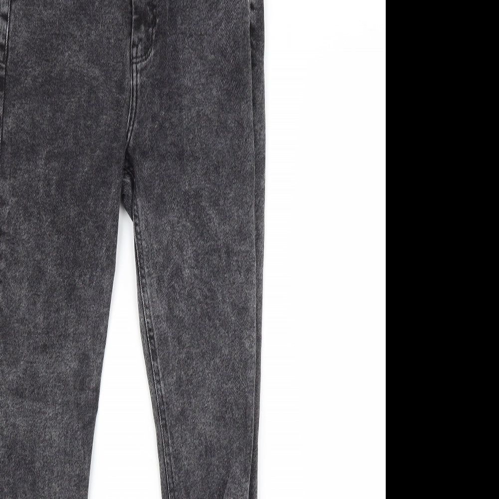 Primark Womens Grey  Cotton Skinny Jeans Size 10 L27 in Regular