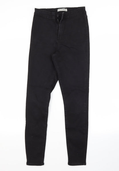 Primark Womens Black  Cotton Skinny Jeans Size 10 L27 in Regular